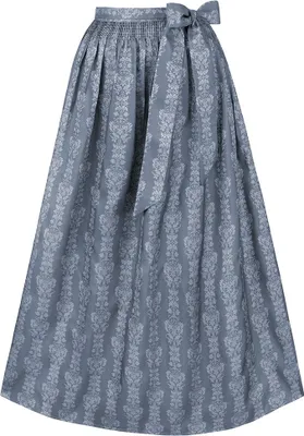 Produktbild von Dirndlschürze Aline 96cm Länge rauchblau 34-38
