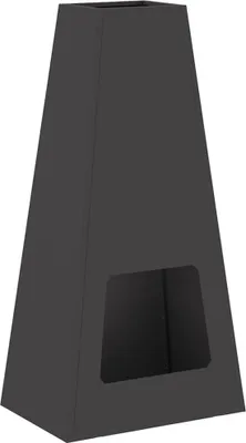 Produktbild von vidaXL Feuerstelle Schwarz 50 x 35 x 100 cm Stahl