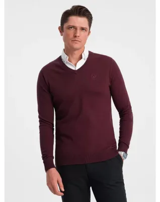 Zdjęcie produktu dla Sweter męski OMBRE OM-SWSW-0102 KASZTANOWATY rozmiar: XL