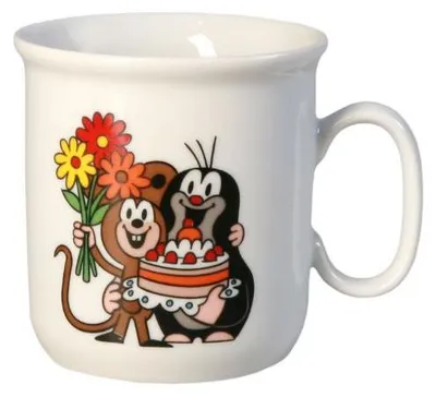 Produktbild von Kinderbecher Gaston, 0,25 l, Maulwurf und Kuchen, Thun 1794