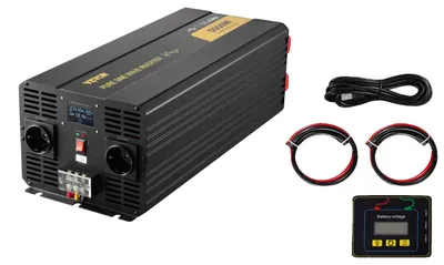 Obrázek produktu pro Střídač, čistá sinusová vlna, několik zásuvek podle evropské normy, 5000 W, 12 V DC