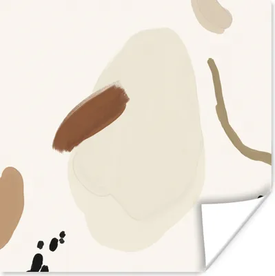 Produktbild von MuchoWow® Poster Flecken - Abstrakt - Pastell 75x75 cm - Wand Dekoration