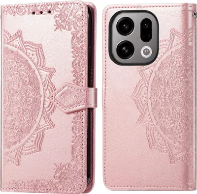 Immagine prodotto di imoshion Custodia a libro Mandala Oppo Find X9 - Oro rosa