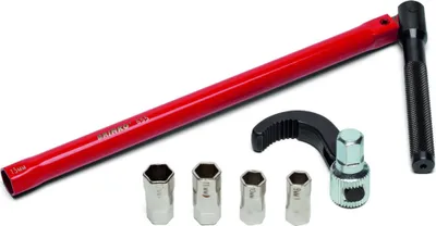 Imagen del producto de Llave combinada para tuercas y tornillos de 9, 10, 11, 12 y 13 mm, con mordaza de 13 mm, 1 unidad.