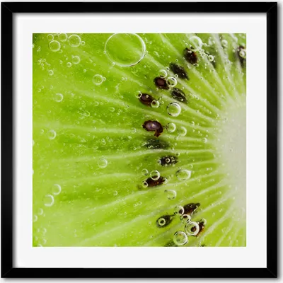 Produktbild von Bild - 50 cm x 50 cm - MDF - Rahmen, Wandkunst - Kiwi