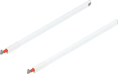 Produktbild von BLUM ANTARO Tandembox Längsreling Set, NL 600,  Seidenweiß