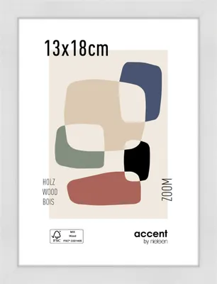 Produktbild von accent by nielsen Holz Bilderrahmen Zoom, 13x18 cm, Weiß