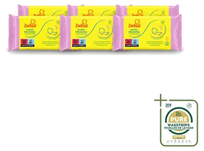 Obrázek produktu pro 6 balení vlhčených ubrousků Zwitsal Baby Sensitive pro citlivou pokožku, 57 kusů v balení – zásobení – 6 kusů