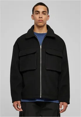 Produktbild von Urban Classics - Herren Big Pocket Blouson - BLACK - 4XL