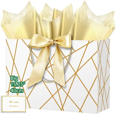 Obrázok produktu pre Darčeková taška 40x30x12.5 cm, papierová taška, s rúčkami, pre narodeniny