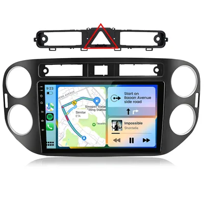 Immagine prodotto di Autoradio Hexinex Android 15 da 9 pollici per VW Tiguan (2007-2016) WLAN, 2 GB + 64 GB, GPS