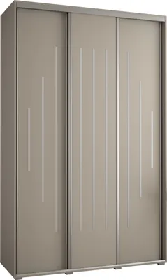 Produktbild von Kryspol Dakota 12 Schrank, drei Türen - 235,2x160x60cm - Kaschmir Silber