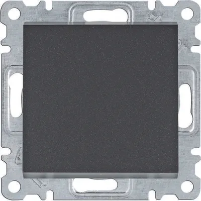 Produktbild von HAGER lumina Zweipoliger Schalter schwarz WL0063
