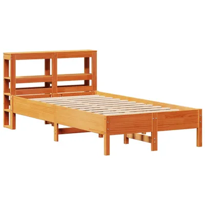 Produktbild von Massivholzbett ohne Matratze Wachsbraun 120x200 cm Kiefernholz