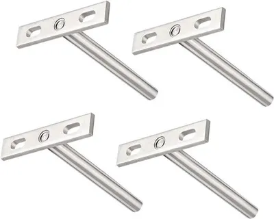 4 Stück Wandregalhalterungen 100mm, Ansicht 2 von 6