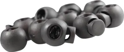 10 Kordelstopper grau