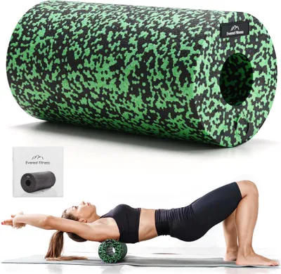 Produktbild von EVEREST FITNESS Faszienrolle Wirbelsäule 30cm mittel-hart - Faszienrolle für Rücken Beine Schultern - Massagerolle - Rückenrolle - Pilatesrolle - Foam