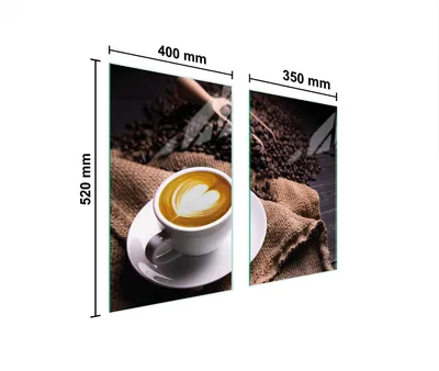 Produktbild von Glasschutzplatte Für Herd 75X52 Kaffee