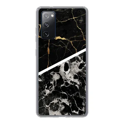 Produktbild von MuchoWow® Handyhülle Schutzhülle Hülle für Samsung Galaxy S20 FE Marmor - Gold - Luxus Silikon Softcase Handy Hülle - Abdeckung
