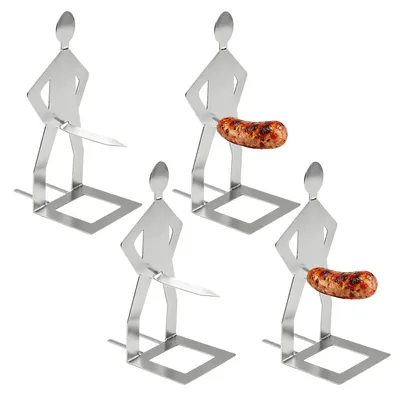 Image de Support à saucisses en acier inoxydable pour BBQ