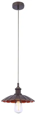 Produktbild von Hängeleuchte, Glas gewellt, braun, D 25 cm