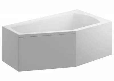 Produktbild von Badewanne Eckbadewanne 160x90 Rechts mit AcrylSchürze, Ablaufgarnitur & Füßen GRATIS | Komplettset 4in1 Original Acryl Wanne Siphon | BADLAND SELENA