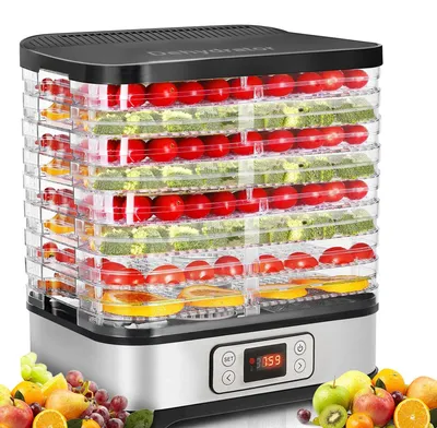 Produktbild von MEYKEY Dörrautomat Dörrapparat für Obst und Gemüse, Lebensmitteltrockner, 400W,