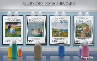 Produktbild von Briefmarken Togo 2015 Mi 7207-7210 Kleinbogen (kompl. Ausgabe) postfrisch Amerikanische Impressionisten