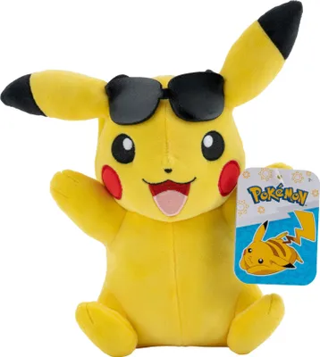 Produktbild von Pokémon Plüschfigur Pikachu mit Sonnenbrille (20 cm)