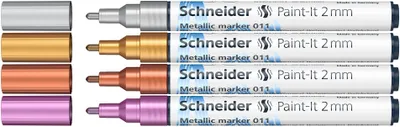 Obrázok produktu pre Schneider Schreibgeräte 4 Schneider 011 Lackmarker farbsortiert 2.0 mm