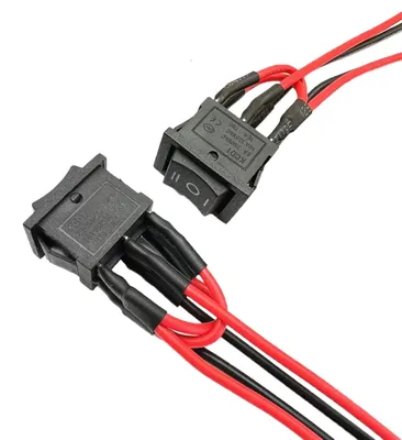 Productafbeelding van DPDT tuimelschakelaar, 6-polige polariteit-omschakelaar, waterdicht, ON-OFF-ON schakelaar voor camper, boot, auto, AC 6A/250V, 10A/125V, 2 stuks