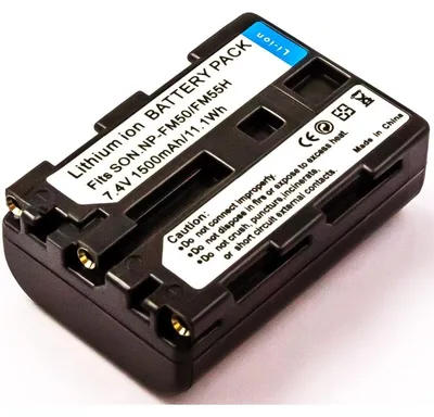 Produktbild von Akku für Sony DCR-TRV140 Li-Ion 7,2 Volt 1100 mAh schwarz.