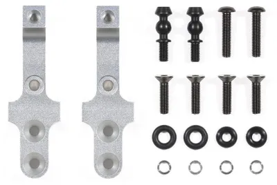 Produktbild von BB-01 Alu Stoßdämpferhalter vorne silber für RC Modellbau