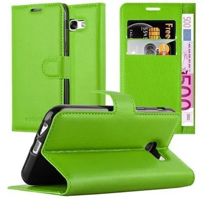 Image de Cadorabo Housse pour Samsung Galaxy A5 2017 Housse de protection verte Housse pour téléphone portable Etui Case Cover Fermeture magnétique