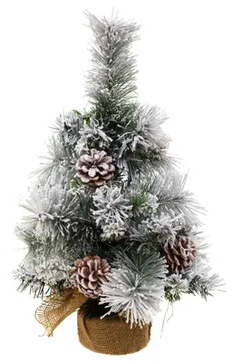 Produktbild von FEERIC | Weihnachtsbaum - Tannenbaum - 50 cm - im Jutesack - schneebedeckte Zweige - Weihnachtsdeko