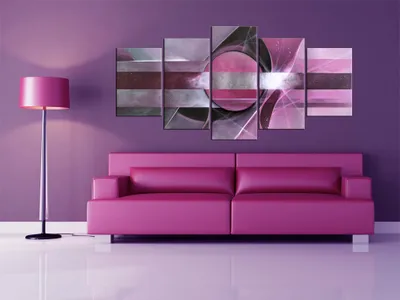 Produktbild von Akustikbild Abstrakt 200x100 cm Bilder Akustikschaum Hochleistungsschallabsorber Schallschutz Leinwand 5 tlg Wandbild Raumakustik Schalldämmung 93534