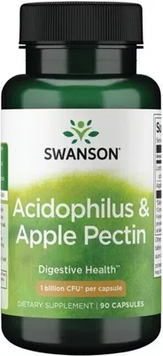 Produktbild von Acidophilus & Apfel Pektin 90 Kapseln Swanson Health Products