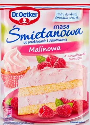 Obrázek produktu pro Dr. Oetker Masa Śmietanowa Malinowa 86 g