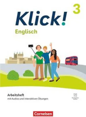 Produktbild von Klick! Band 3: 7. Schuljahr- Englisch - Ausgabe ab 2023 - Arbeitsheft Audios und interaktiven Übungen