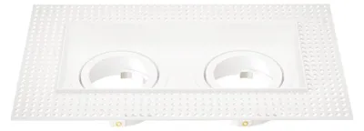 Image de Ledvion spot encastrable LED carre blanc dimmable douille GU10