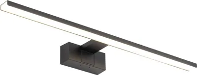 Produktbild von LED Wandleuchte Aluminium IP44 B: 60 cm Schwarz 3000 K warmweiß 850 lm Modern Wandlampe