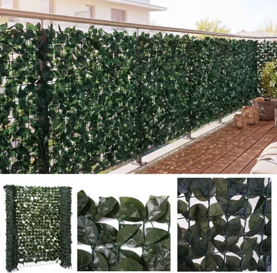 Produktbild von Balkonsichtschutz T811, Buchenhecke Sichtschutz Windschutz Verkleidung für Terrasse Zaun  300x150cm dunkel
