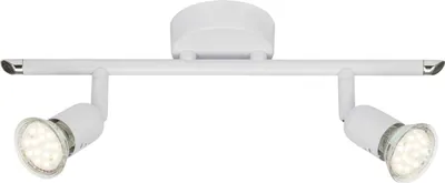 Produktbild von BRILLIANT Lampe Loona LED Spotrohr 2flg weiß | 2x LED-PAR51, GU10, 3W LED-Reflektorlampen inklusive, (250lm, 3000K) | Köpfe schwenkbar