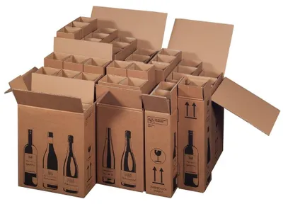 Productafbeelding van Verzenddozen voor Flessen, Geschikt voor 1 tot 12 Flessen