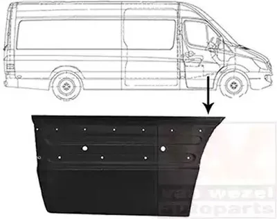 Produktbild von VAN WEZEL 3077172 Autotür Reparaturblech äusserer Teil unterer Teil Rechts passend für MERCEDES-BENZ SPRINTER 3,5-t Kasten (906) SPRINTER 3-t Kasten