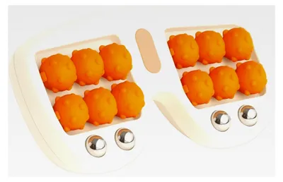 Produktbild von Fußmassageroller, Orange Therapeutische Faszienrolle für die Fußmassage, Fersensporn Massagegerät und Faszienrolle für die Fußpflege und Entspannung