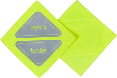 Imagen del producto de Reflectores adhesivos para cochecitos, con cierre de velcro, color amarillo, para mayor seguridad