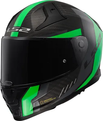 Image de LS2 FF811 Vector II Carbon Grid Helm, neon-grün, 2XL (63/64)
