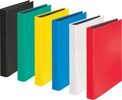 Produktbild von Ringbuch YourColor A4 2 Ringe farbig sortiert Packung mit 10 Stück