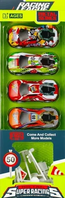 Productafbeelding van Metaalraceauto's, mix van Mega Creative